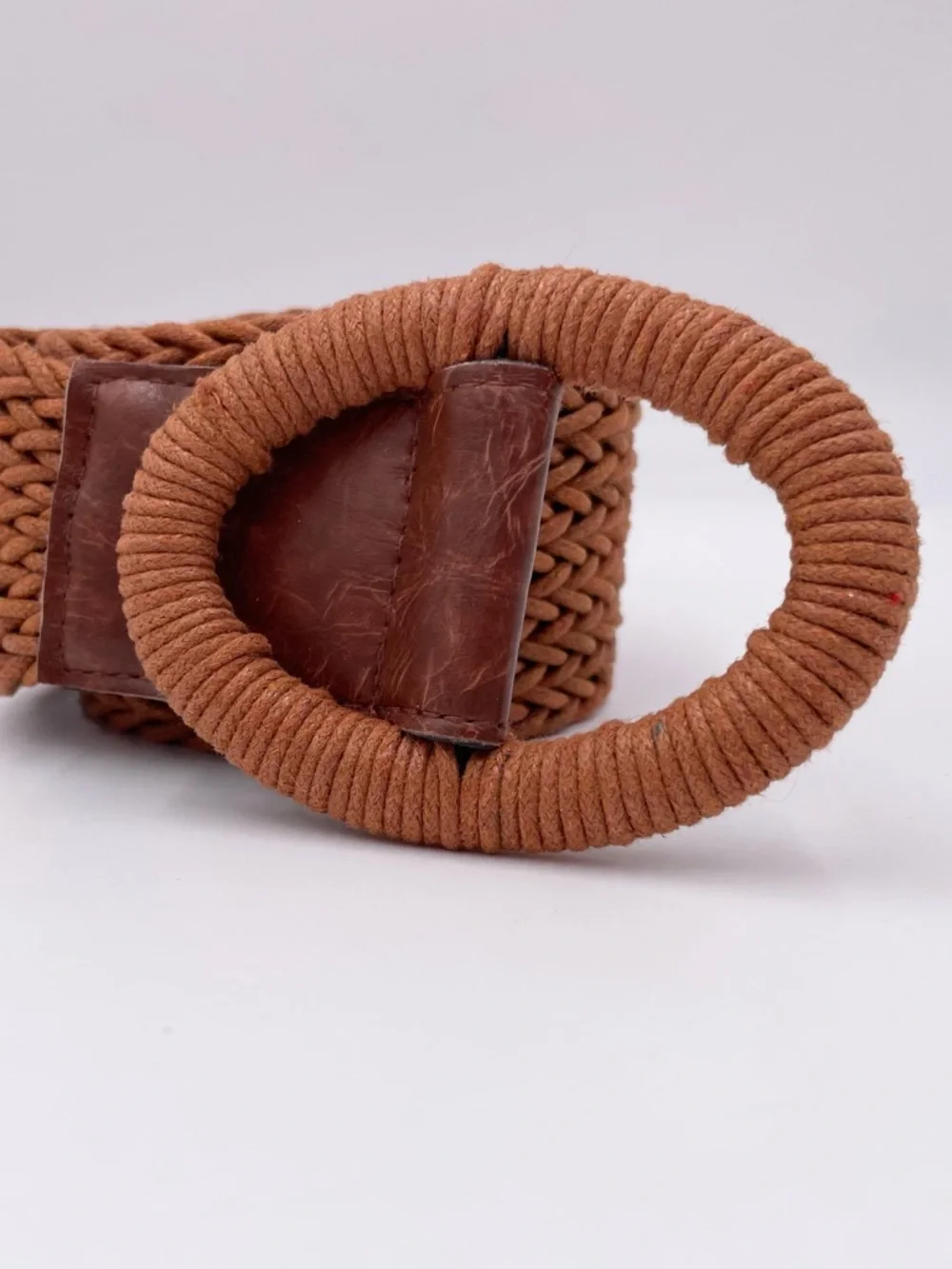 Vintage Women's Woven Belt Oval Buckle Adjustable Hippie Bohemian Festival Indie